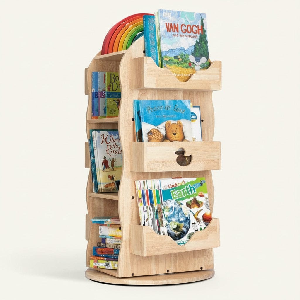 My Duckling BINDI Revolving Solid Wood Bookcase