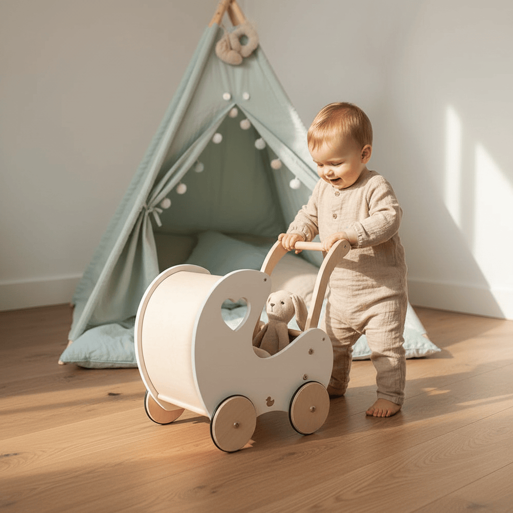 myduckling Isla Doll Pram Walker