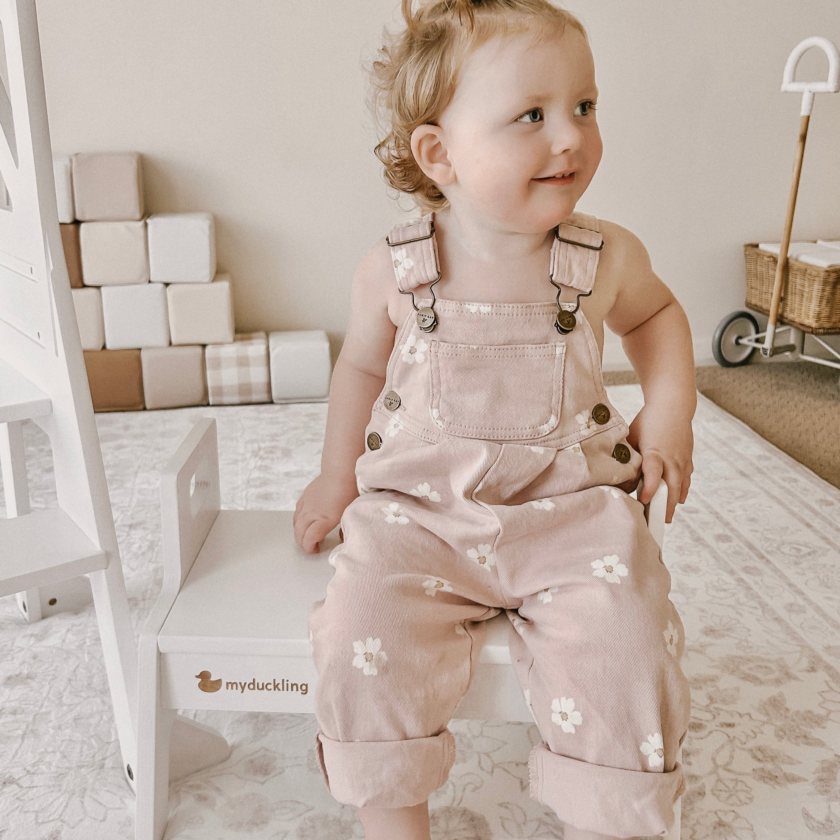 My Duckling JALA Deluxe Adjustable Learning Tower - Flag with Rectangle Handle