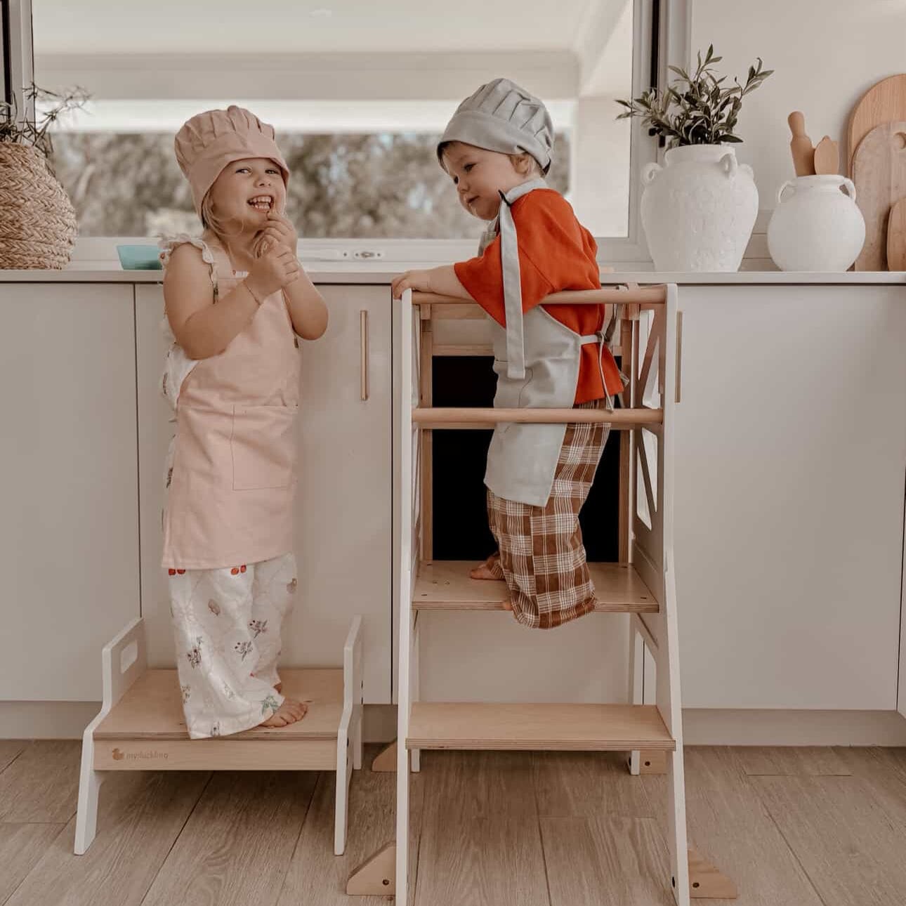 My Duckling Kids Chef Apron & Hat Set