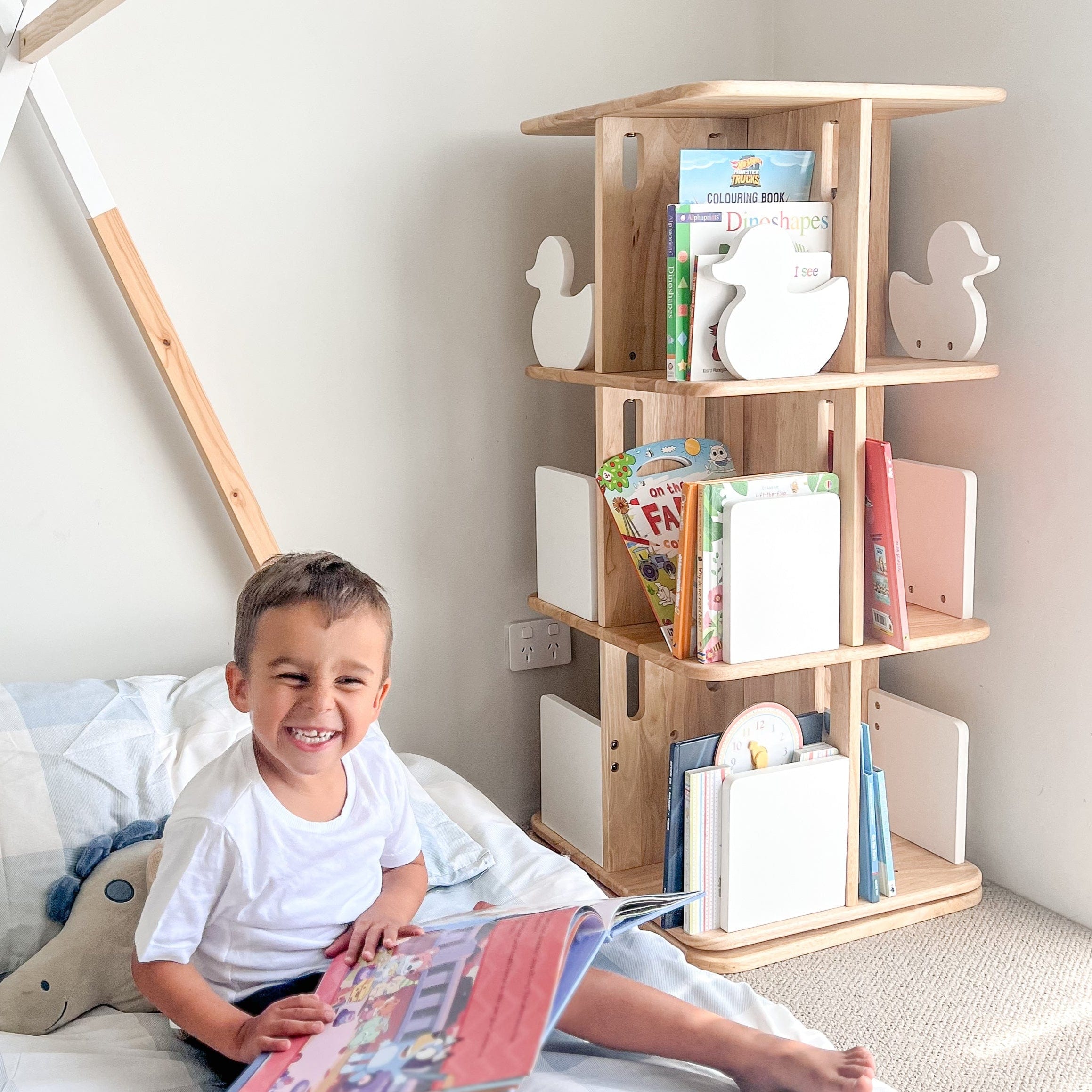 My Duckling KOBI Montessori Rotating Bookcase