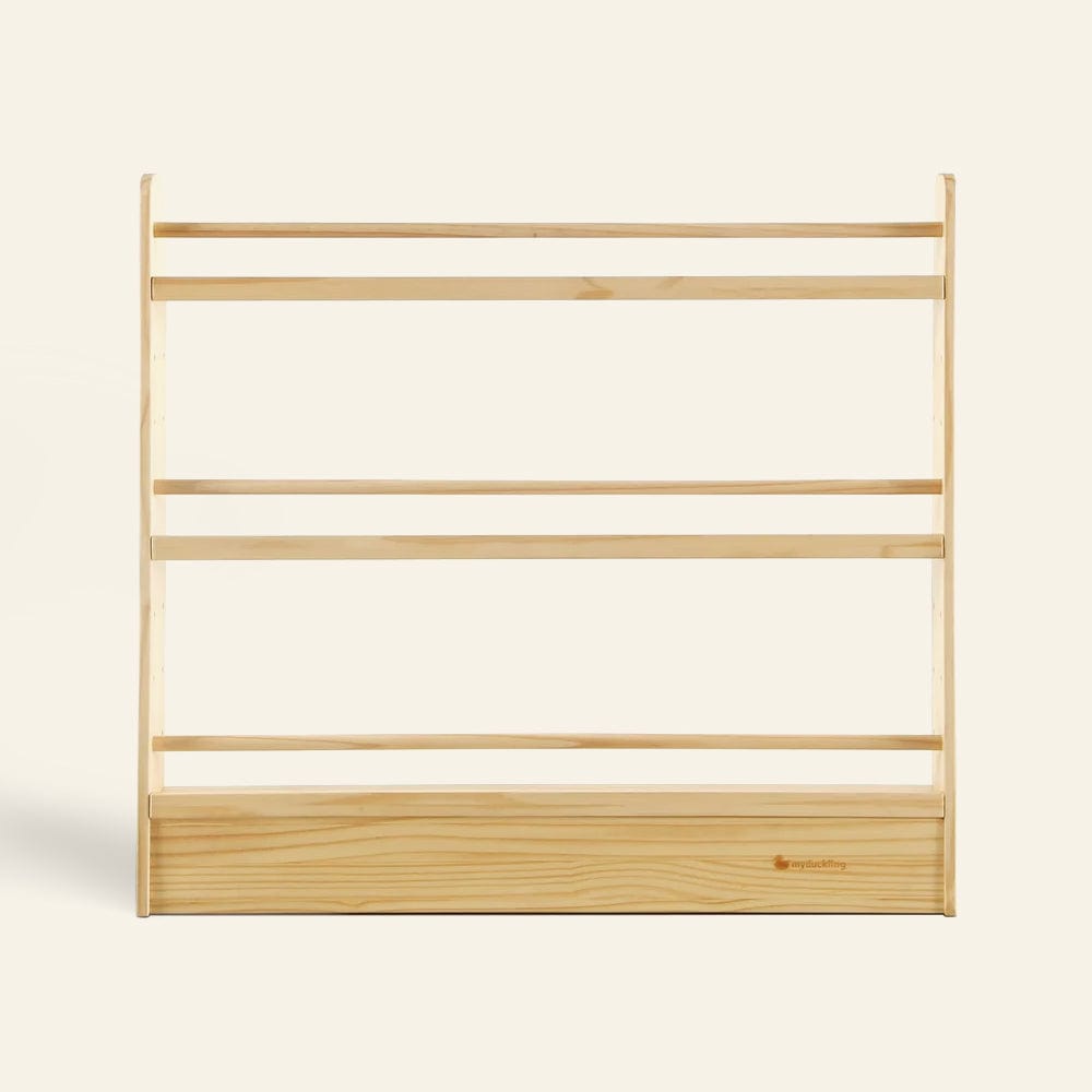NALA 3 Tier Adjustable Solid Wood Kids Bookshelf - myduckling