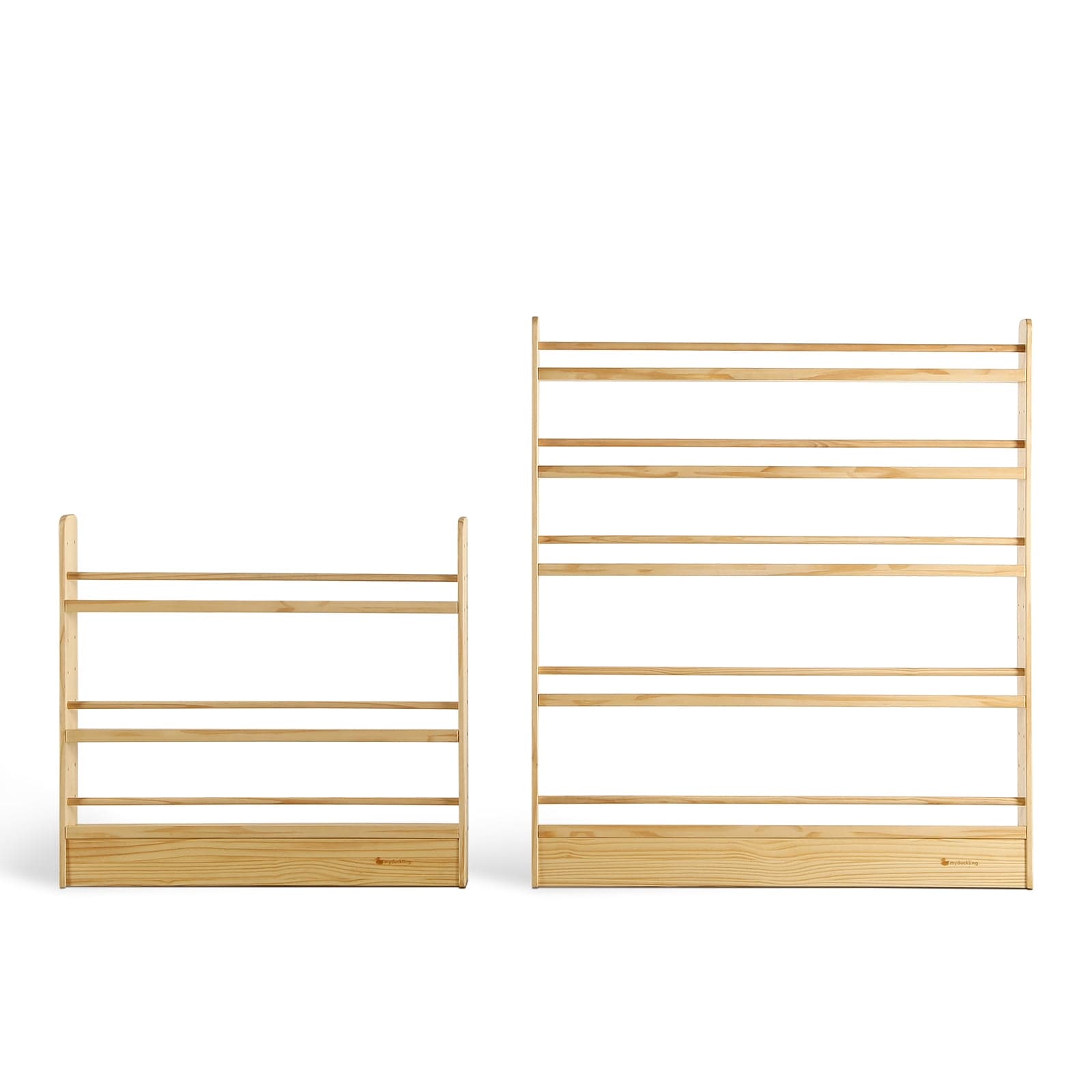NALA 5 Tier Adjustable Solid Wood Kids Bookshelf - myduckling