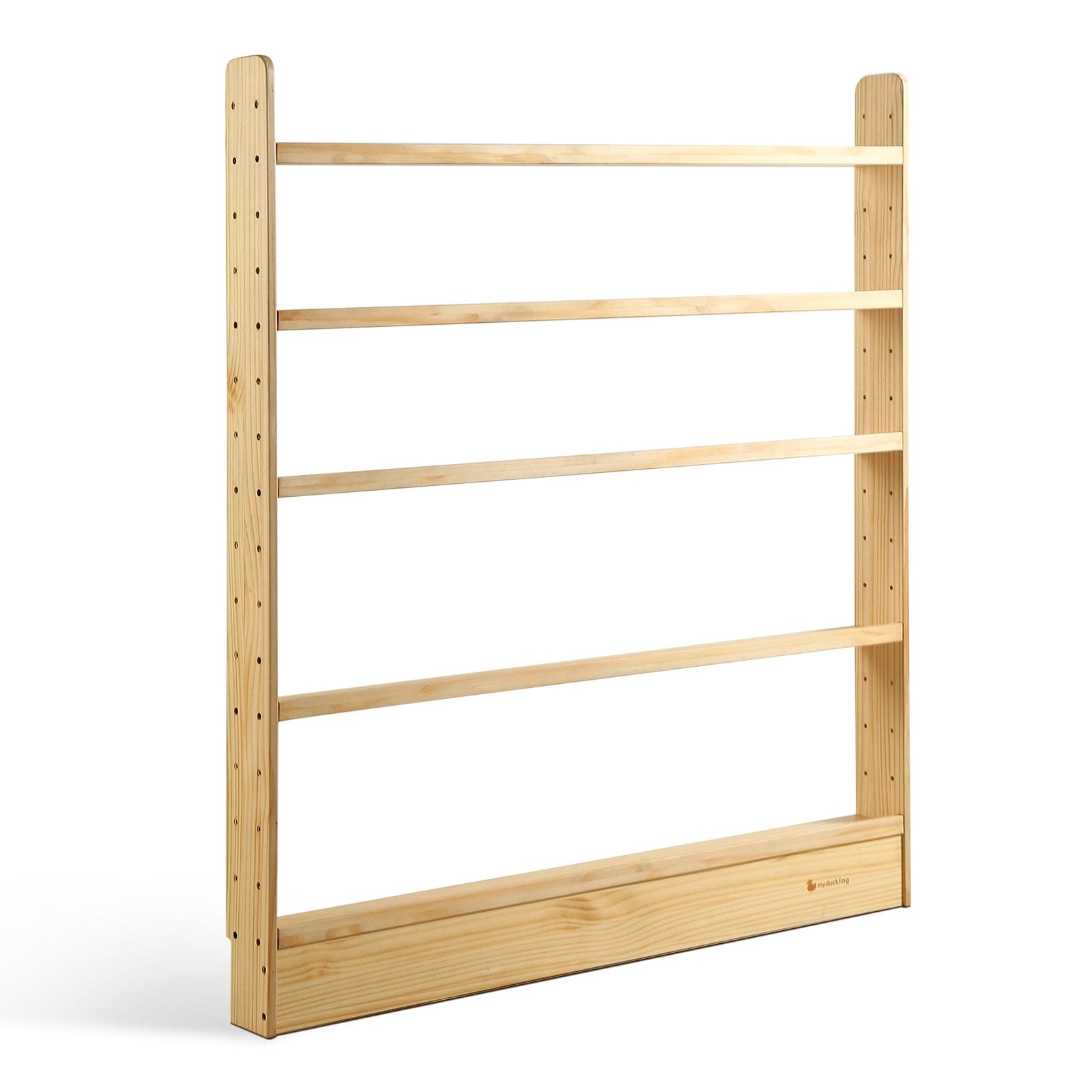 NALA 5 Tier Adjustable Solid Wood Kids Bookshelf - myduckling