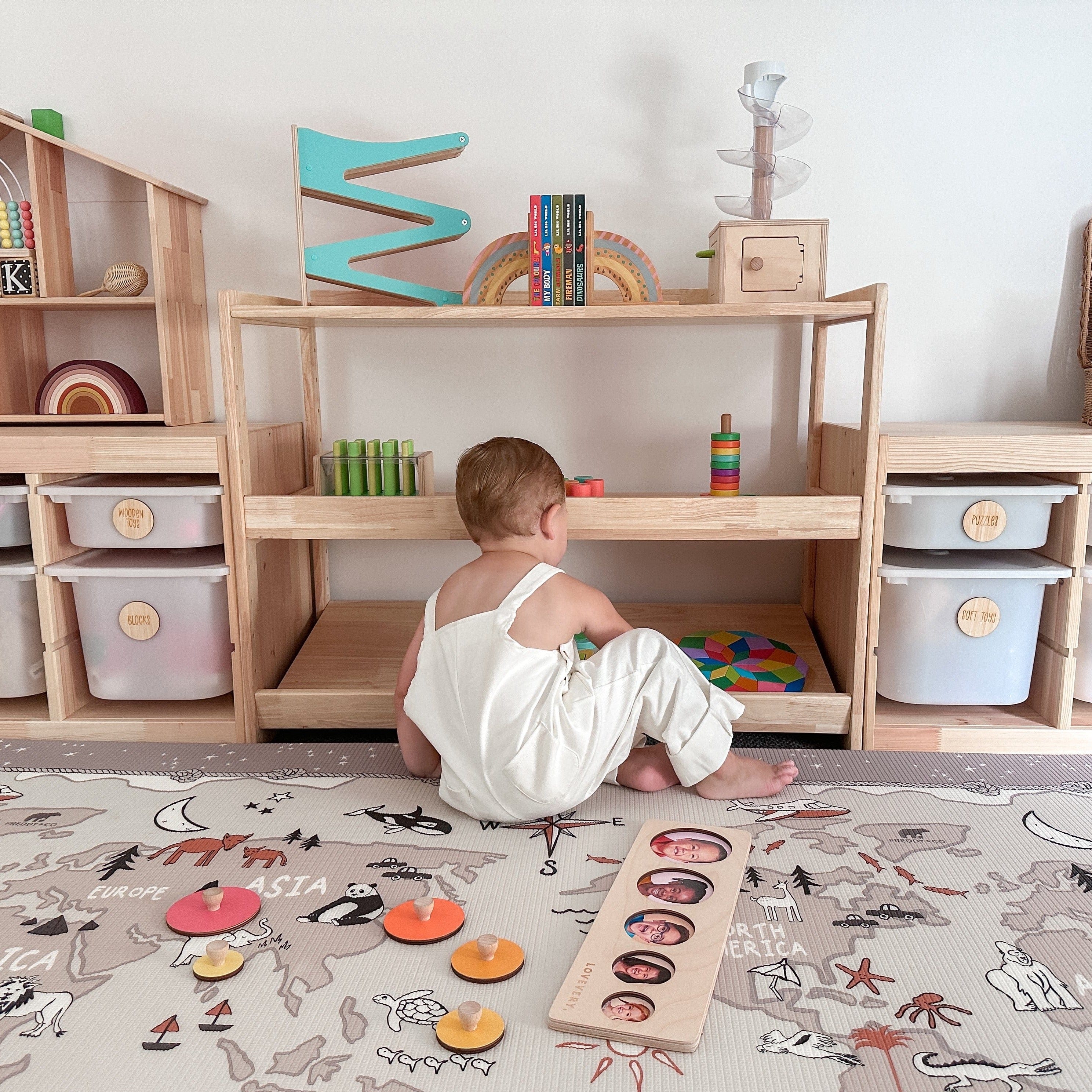 My Duckling NALA Adjustable Solid Wood 3 Layer Storage Shelf