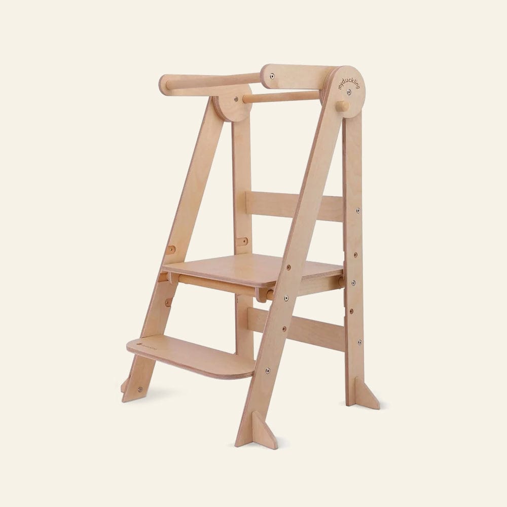 My Duckling MILA Deluxe Folding Adjustable Learning Tower Natural