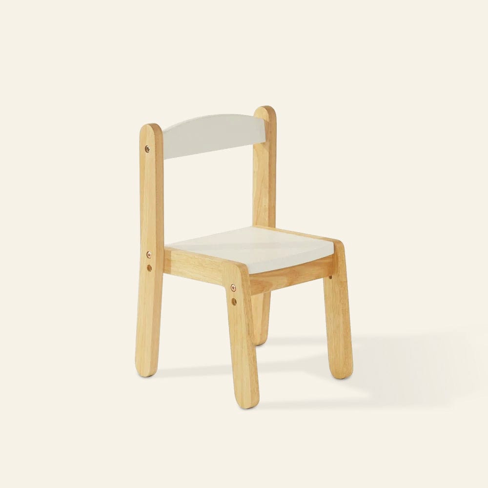 My Duckling ARIA Montessori Kids Wooden Chair White/Natural