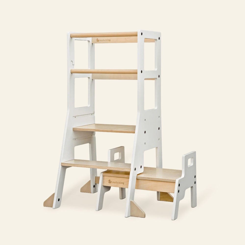 My Duckling JALA Deluxe Adjustable Learning Tower White/Natural