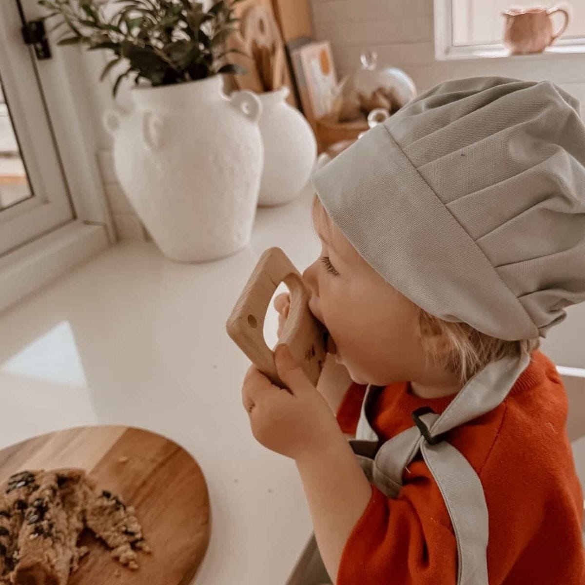 myduckling Kids Chef Apron & Hat Set