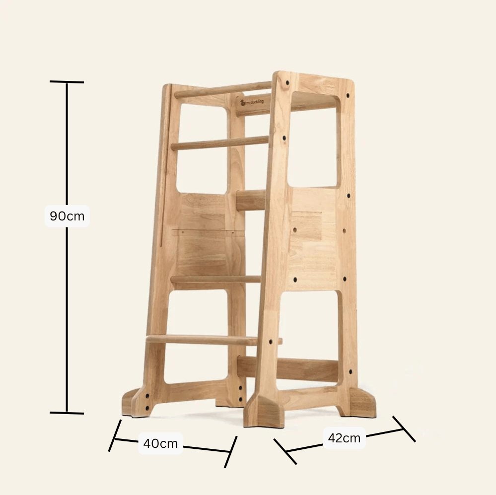 myduckling LOLA Deluxe Solid Wood Adjustable Learning Tower
