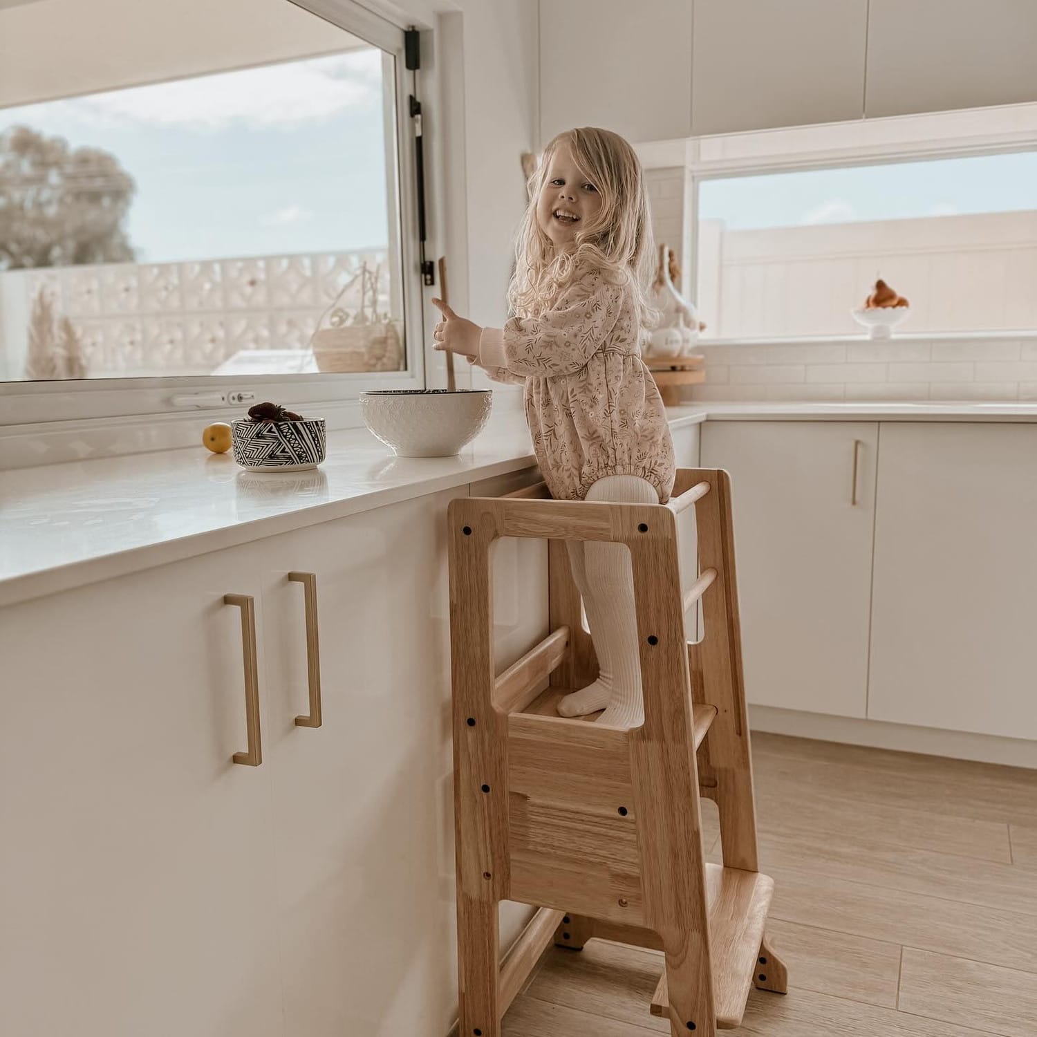 myduckling LOLA Deluxe Solid Wood Learning Tower