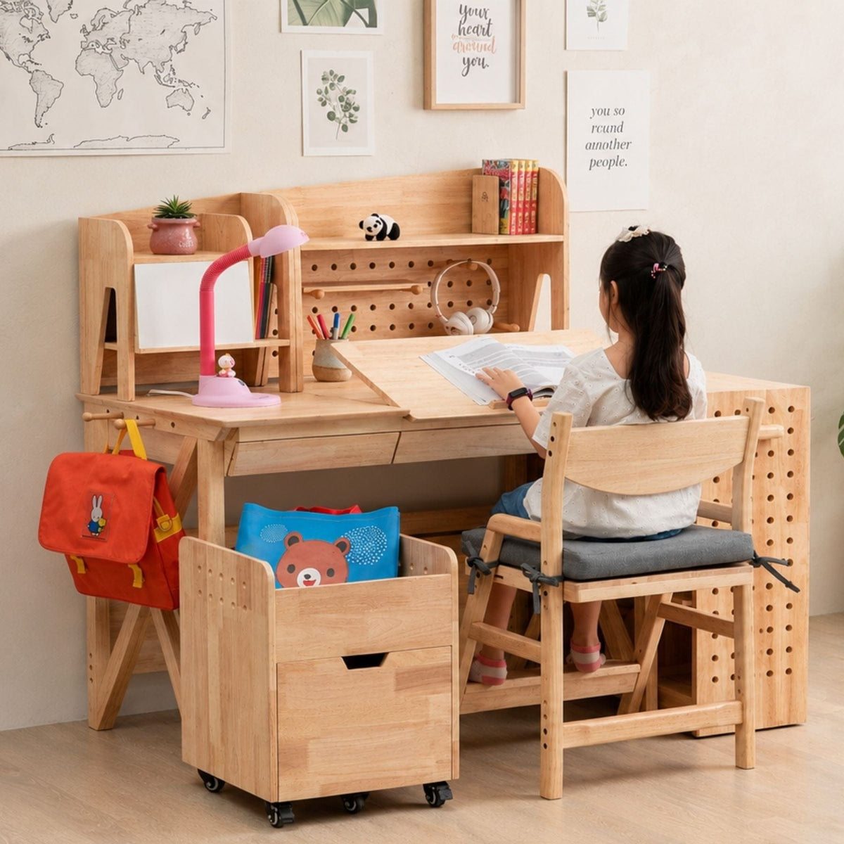 myduckling NALA Pro Study Desk With Easel
