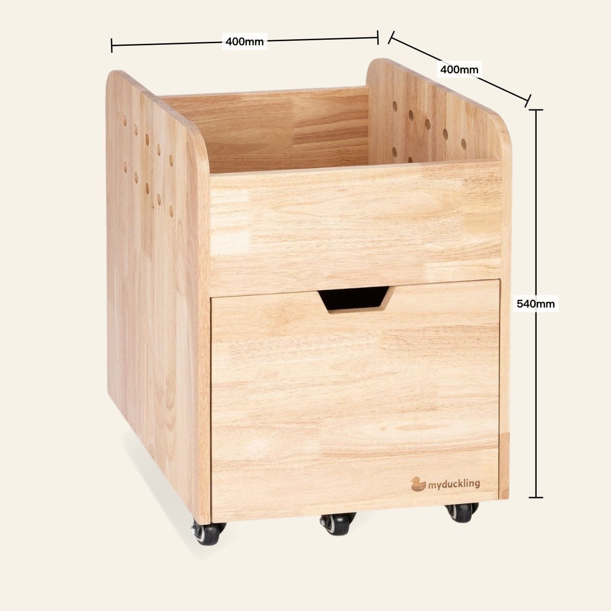 myduckling NALA Solid Wood Kids Study Desk & Chair Complete Set