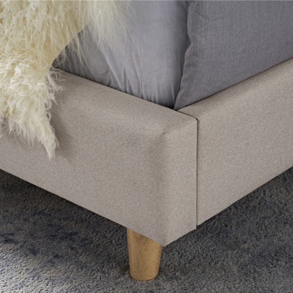 My Duckling EDEN Kids Single Upholstered Bed - Beige