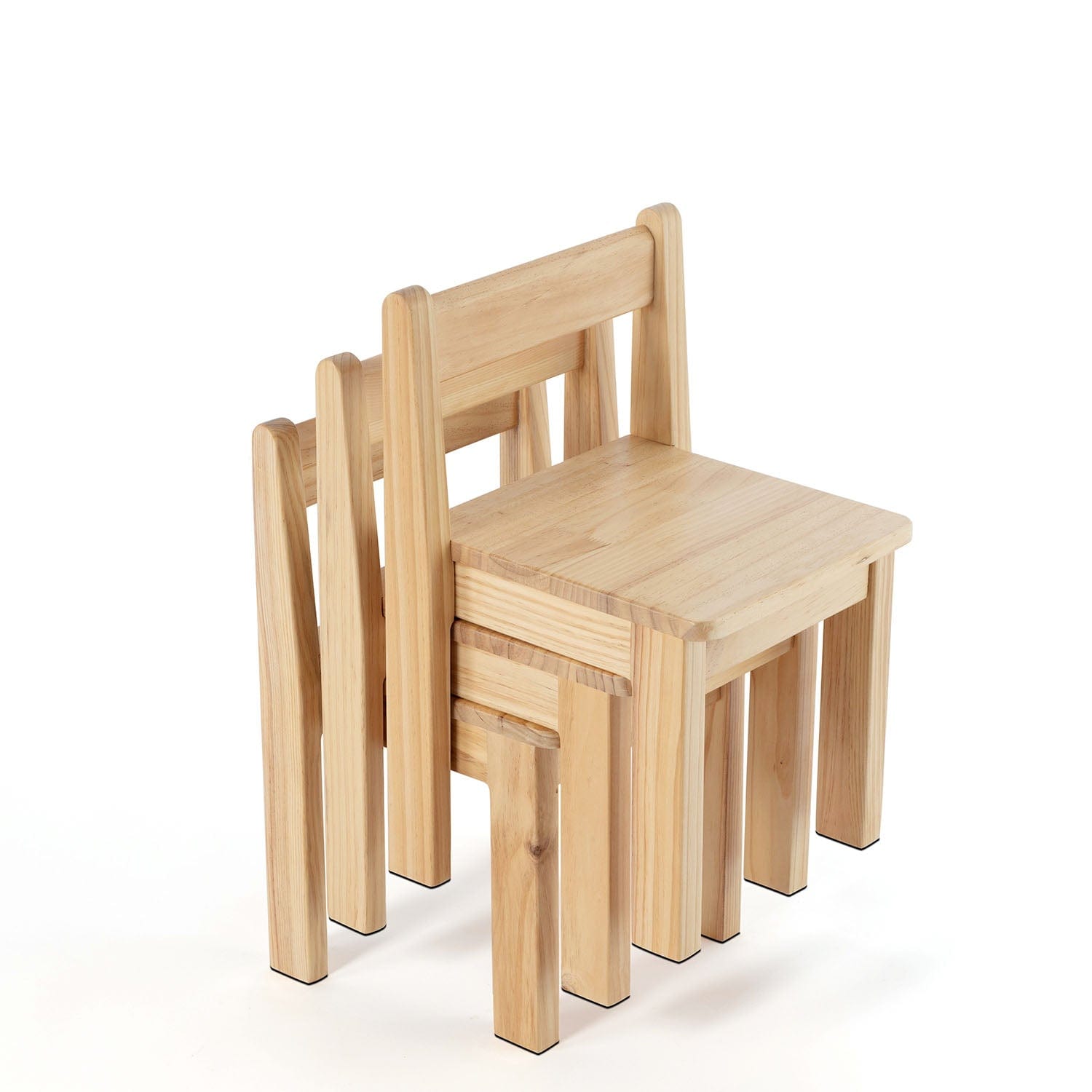 My Duckling LINA Kids Study Table and Chair Set - Pinewood