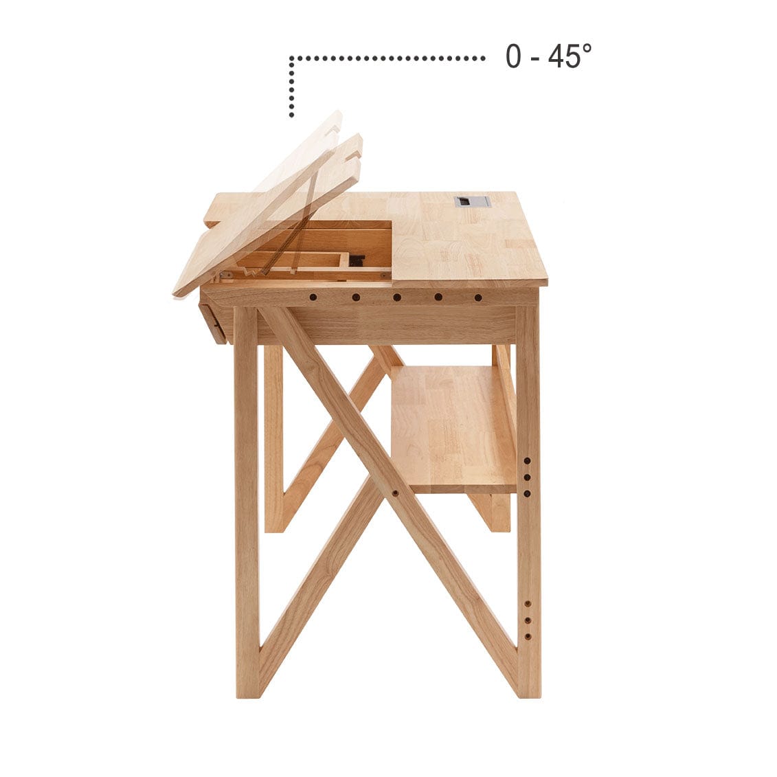 My Duckling NALA Solid Wood Study Desk With Easel