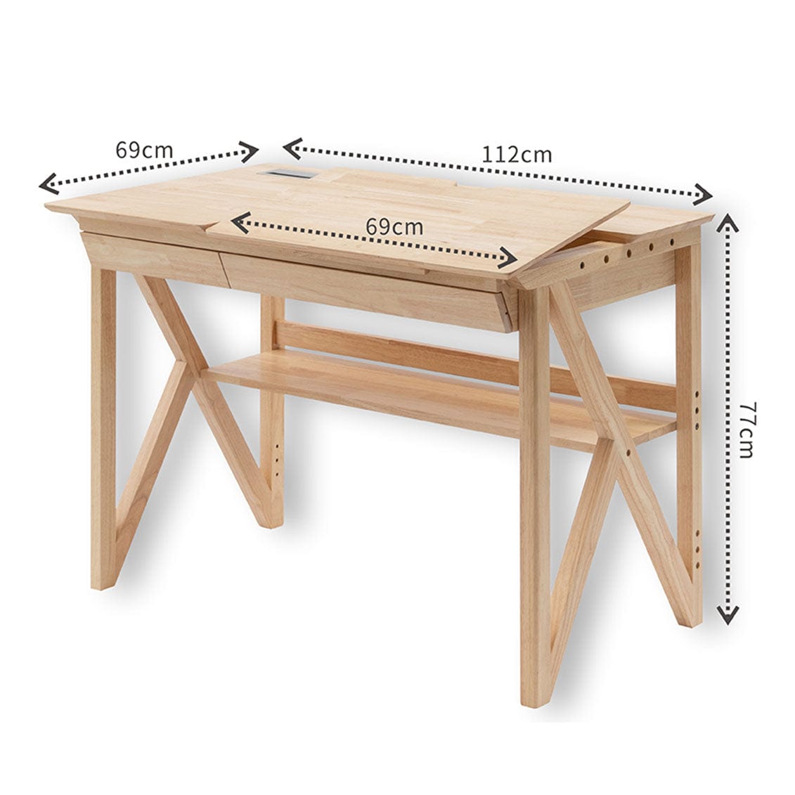 My Duckling NALA Solid Wood Study Desk With Easel