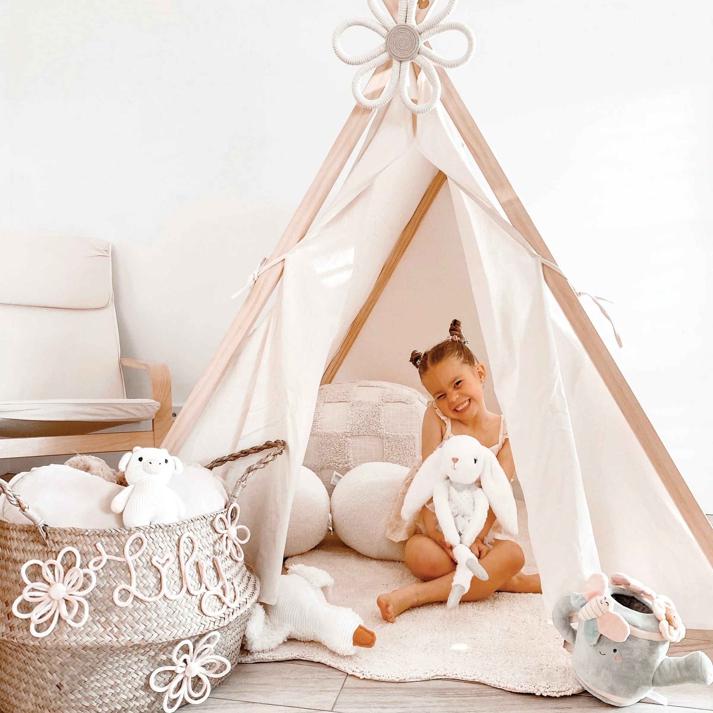 My Duckling Aiden Wooden Cotton Tent