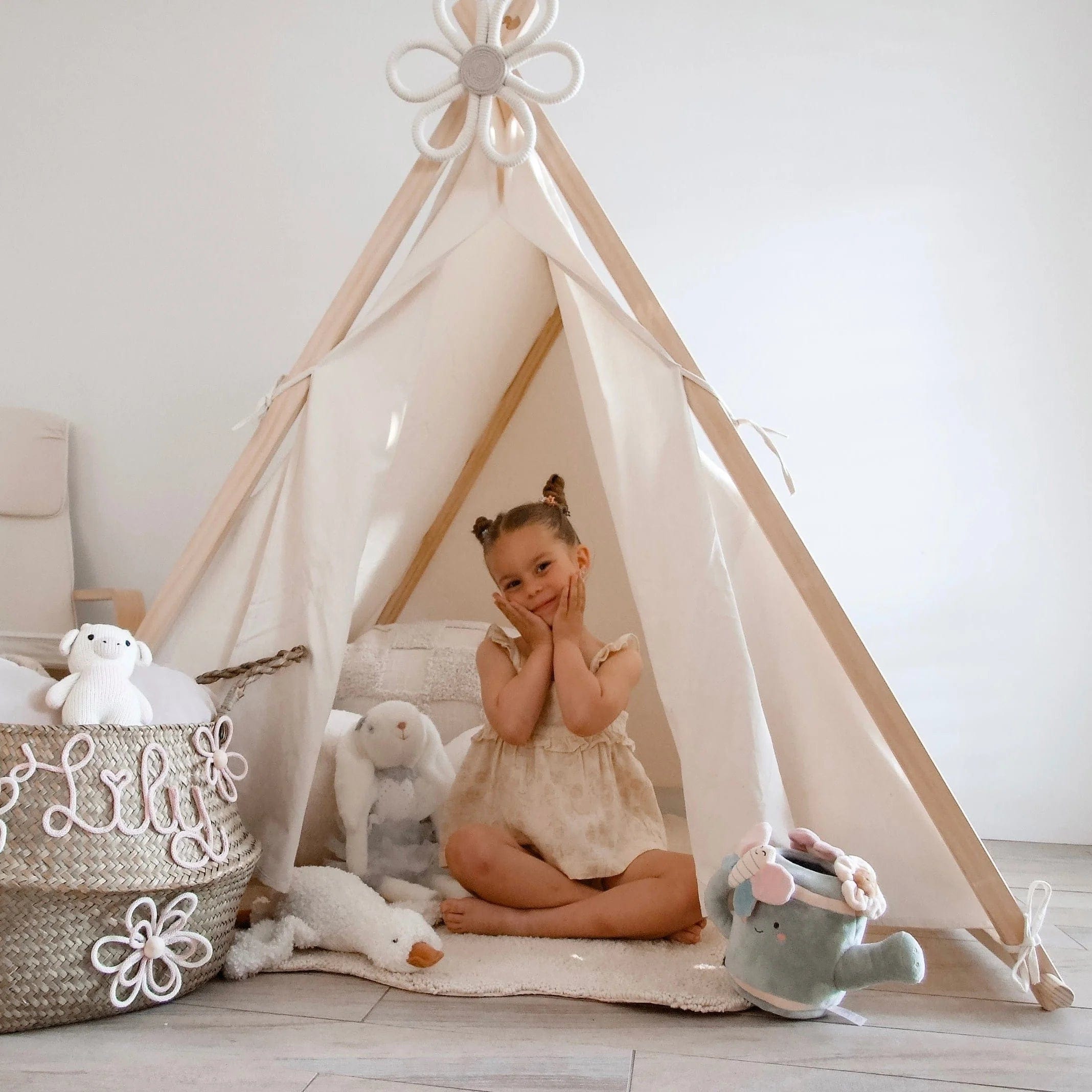 My Duckling Aiden Wooden Cotton Tent