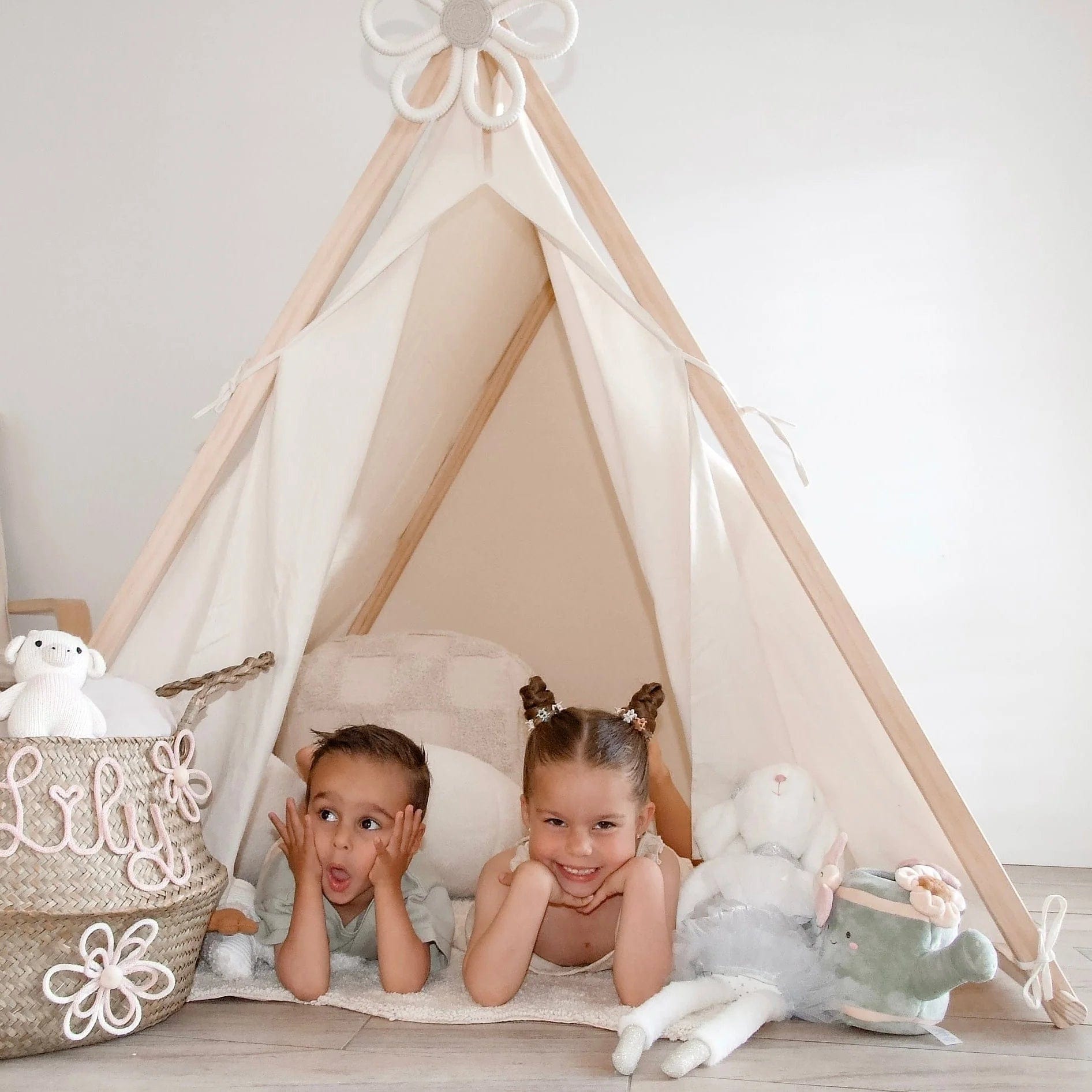 My Duckling Aiden Wooden Cotton Tent