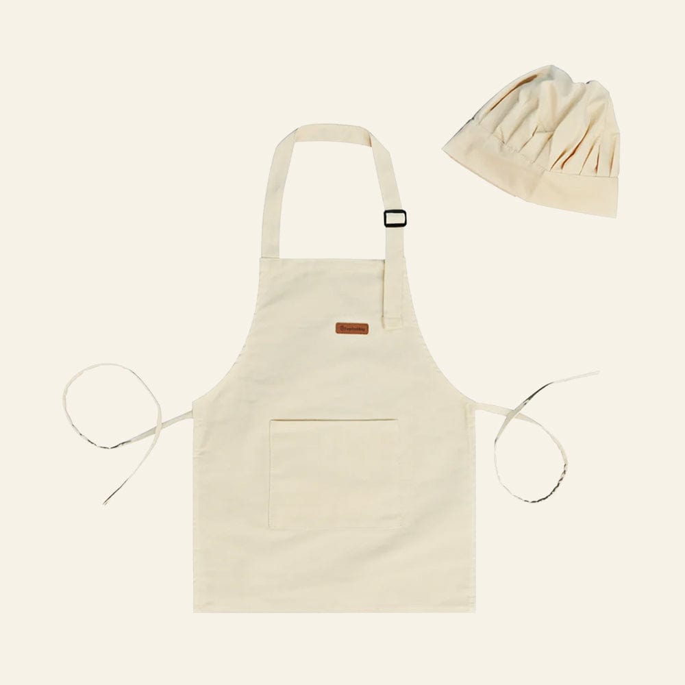 My Duckling Kids Chef Apron & Hat Set Cream