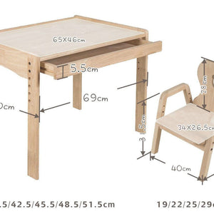 My Duckling KAYA Primary Adjustable Table and Chair Set - Duck