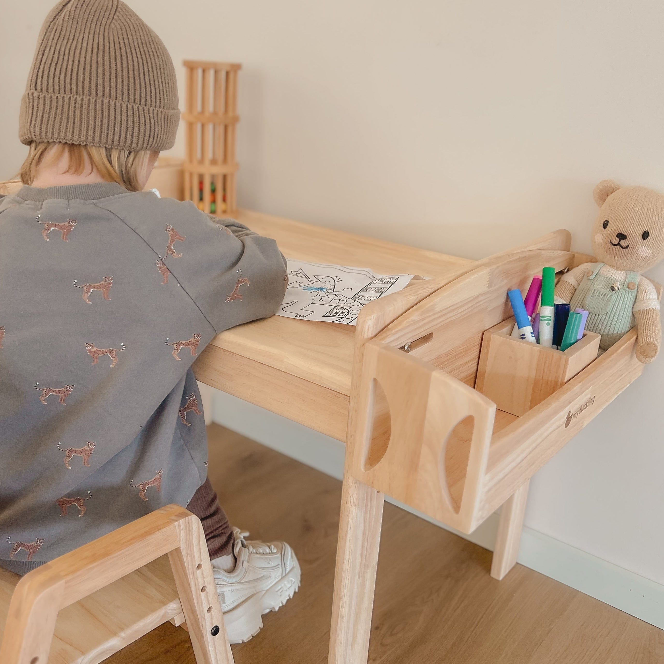 My Duckling KAYA Solid Wood Side Shelf