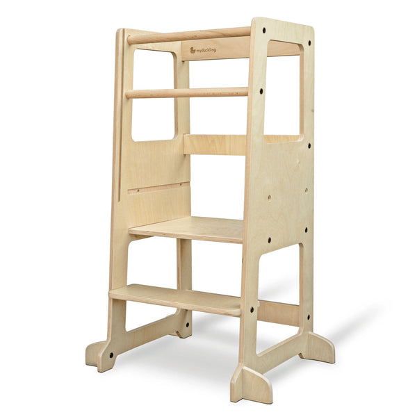 JALA Deluxe Adjustable Learning Tower - Natural - My Duckling