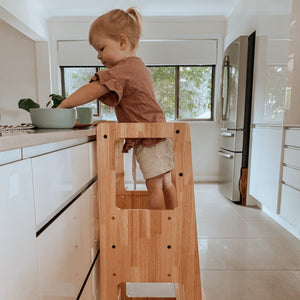 My Duckling LOLA Deluxe Solid Wood Adjustable Learning Tower