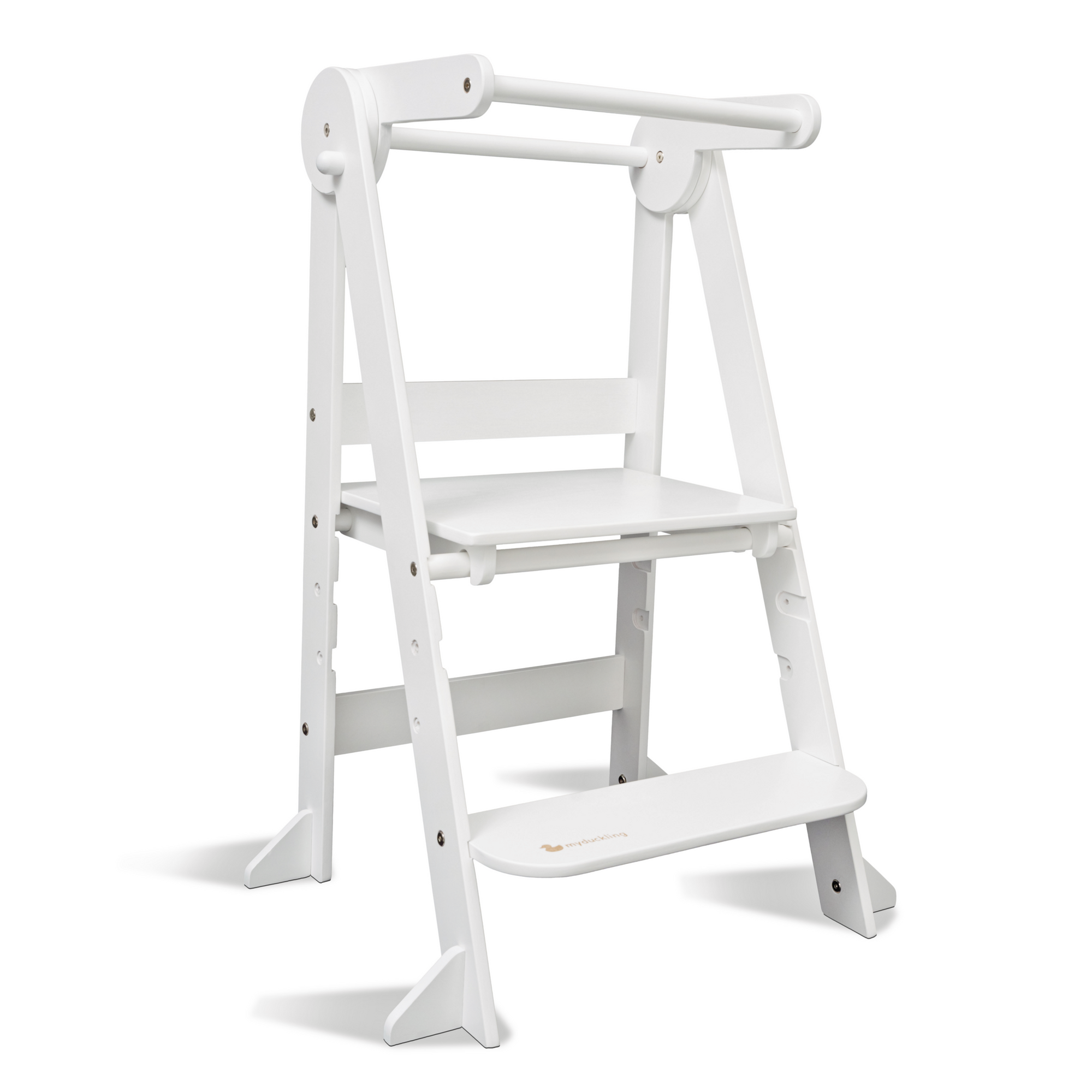 My Duckling MILA Deluxe Folding Adjustable Learning Tower - White