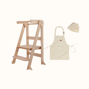 My Duckling Mini Chef: Deluxe Folding Adjustable Learning Tower Set