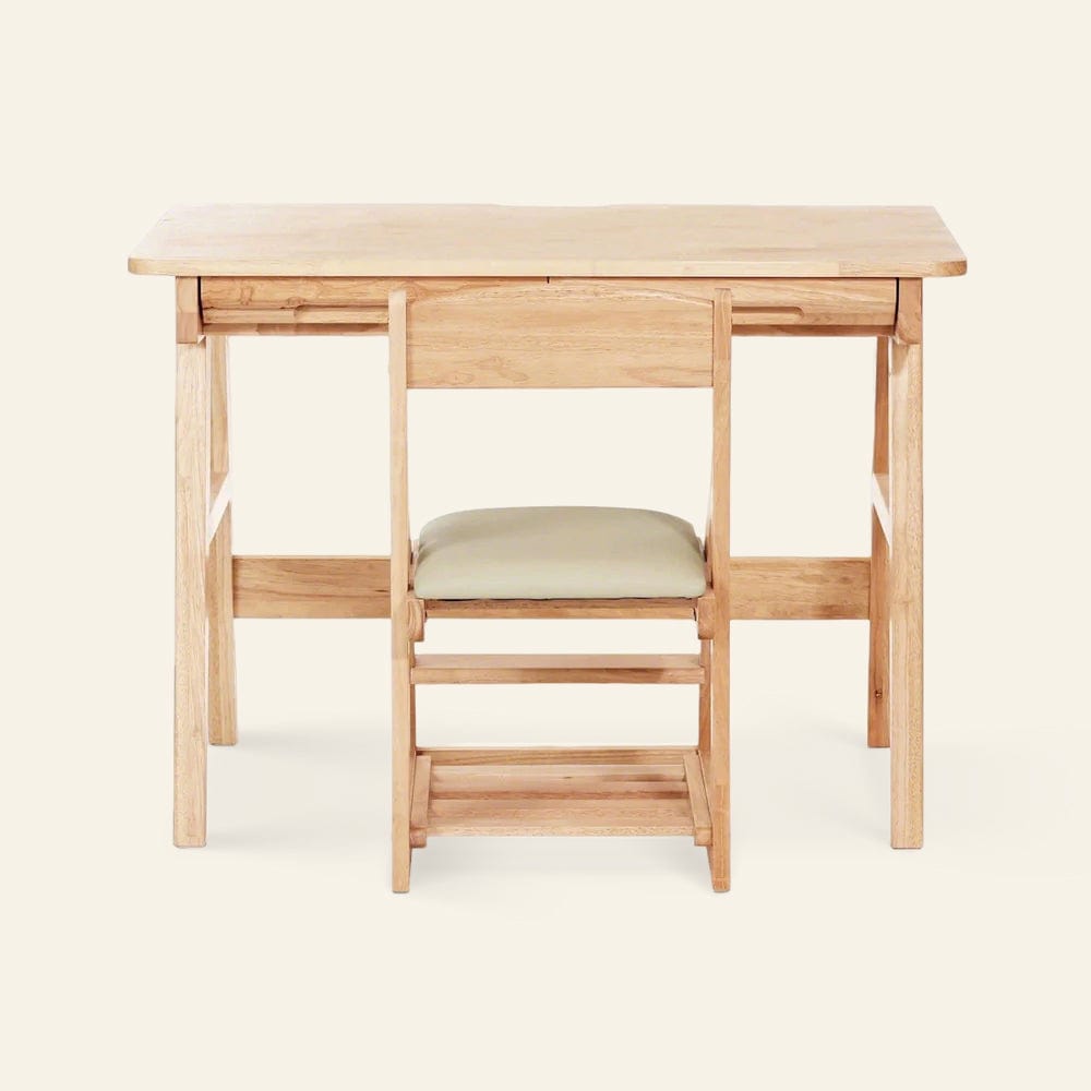 My Duckling Little Scholar: Desk & Chair Set NALA Montessori Solid Wood Study Desk / Off White