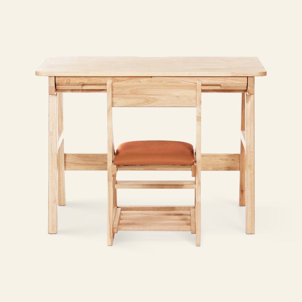 My Duckling Little Scholar: Desk & Chair Set NALA Montessori Solid Wood Study Desk / Orange