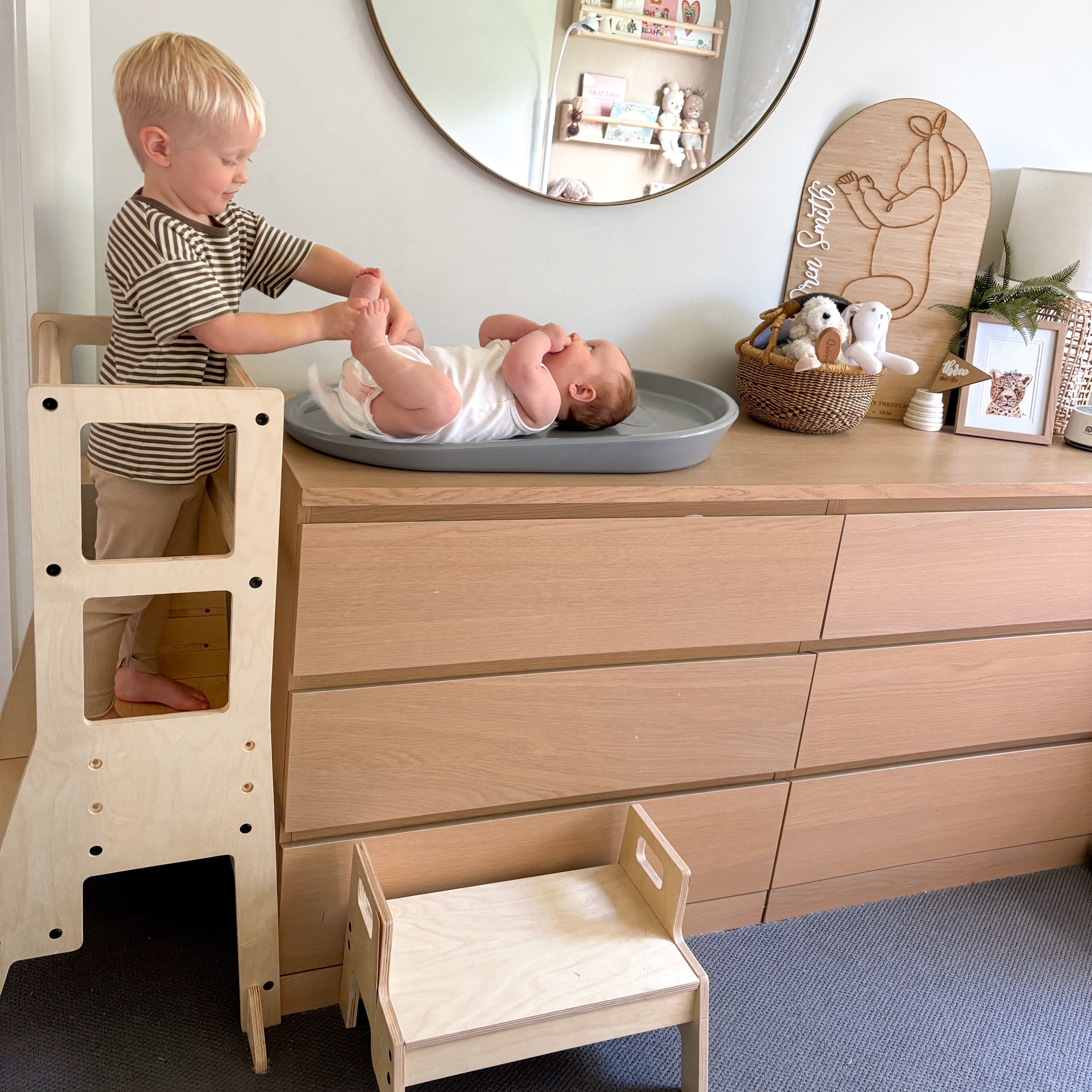 My Duckling The Full Mini Chef: JALA Adjustable Learning Tower with Stool Set