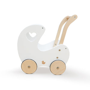 My Duckling Isla Doll Pram Walker White