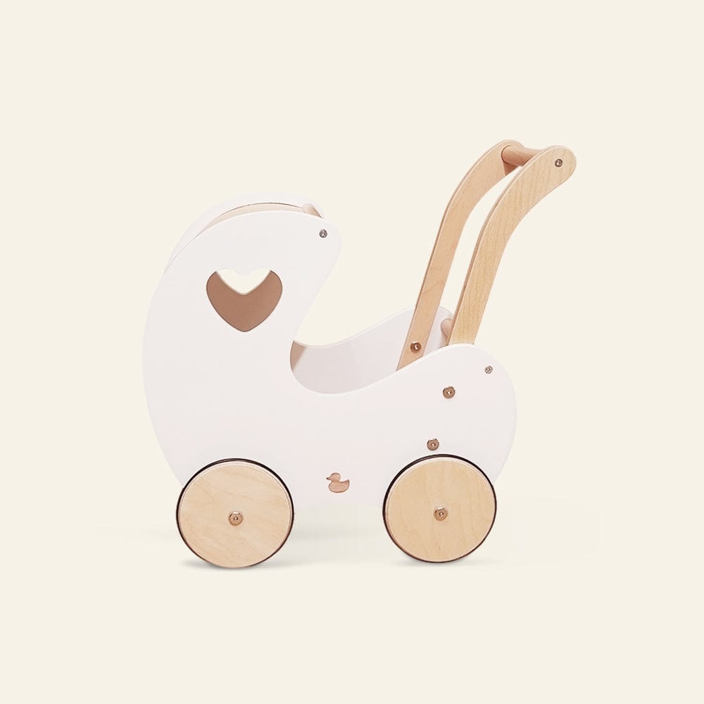 My Duckling Isla Doll Pram Walker (Early December Pre-Order) White