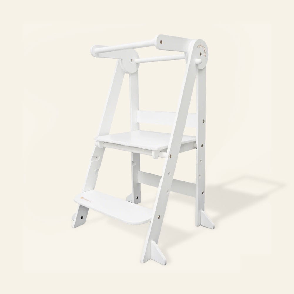 My Duckling MILA Deluxe Folding Adjustable Learning Tower White