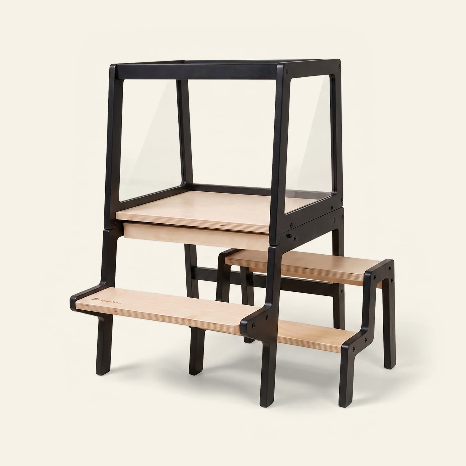 myduckling TOVA Convertible Learning Tower Black/Natural