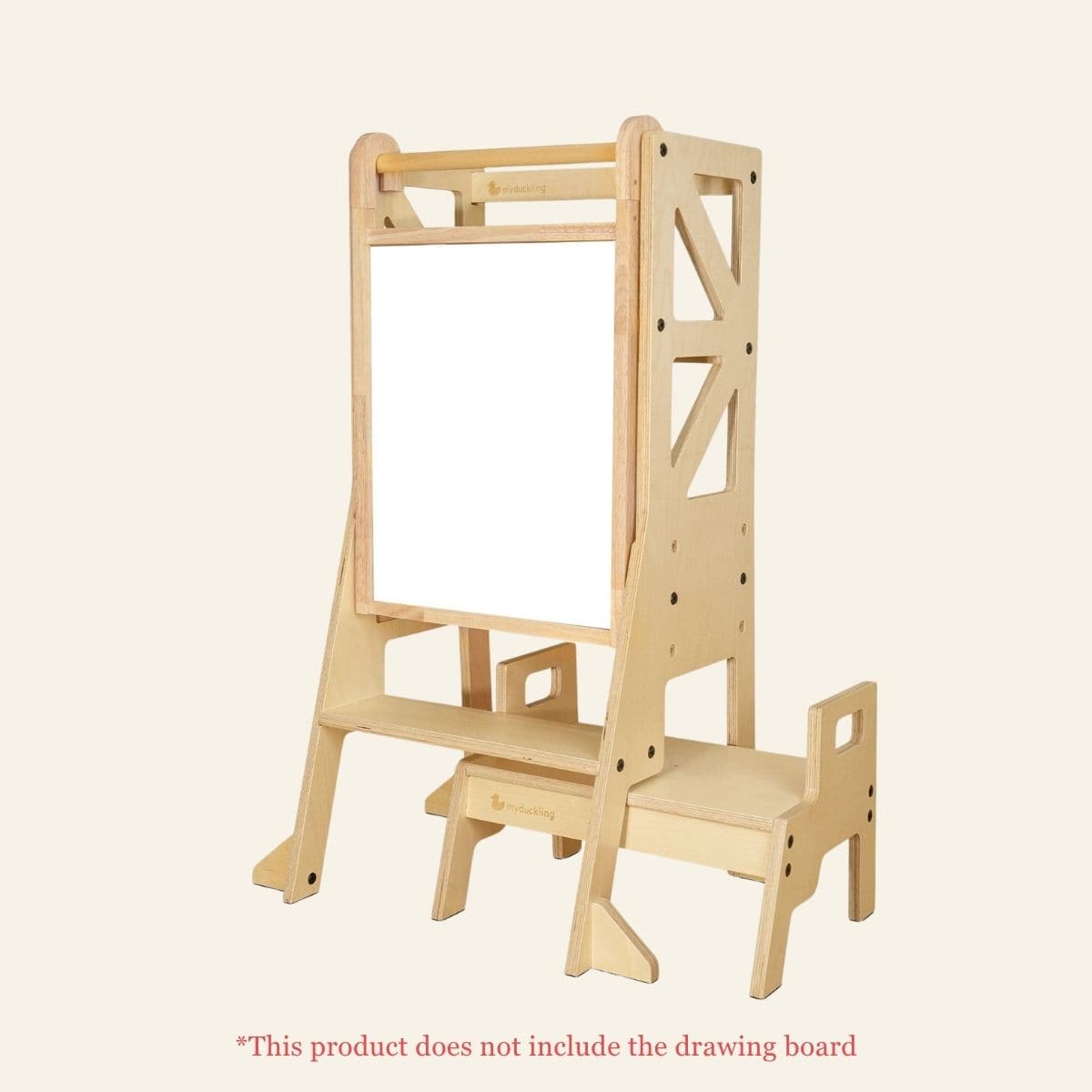 myduckling JALA Deluxe Adjustable Learning Tower - Flag with Rectangle Handle