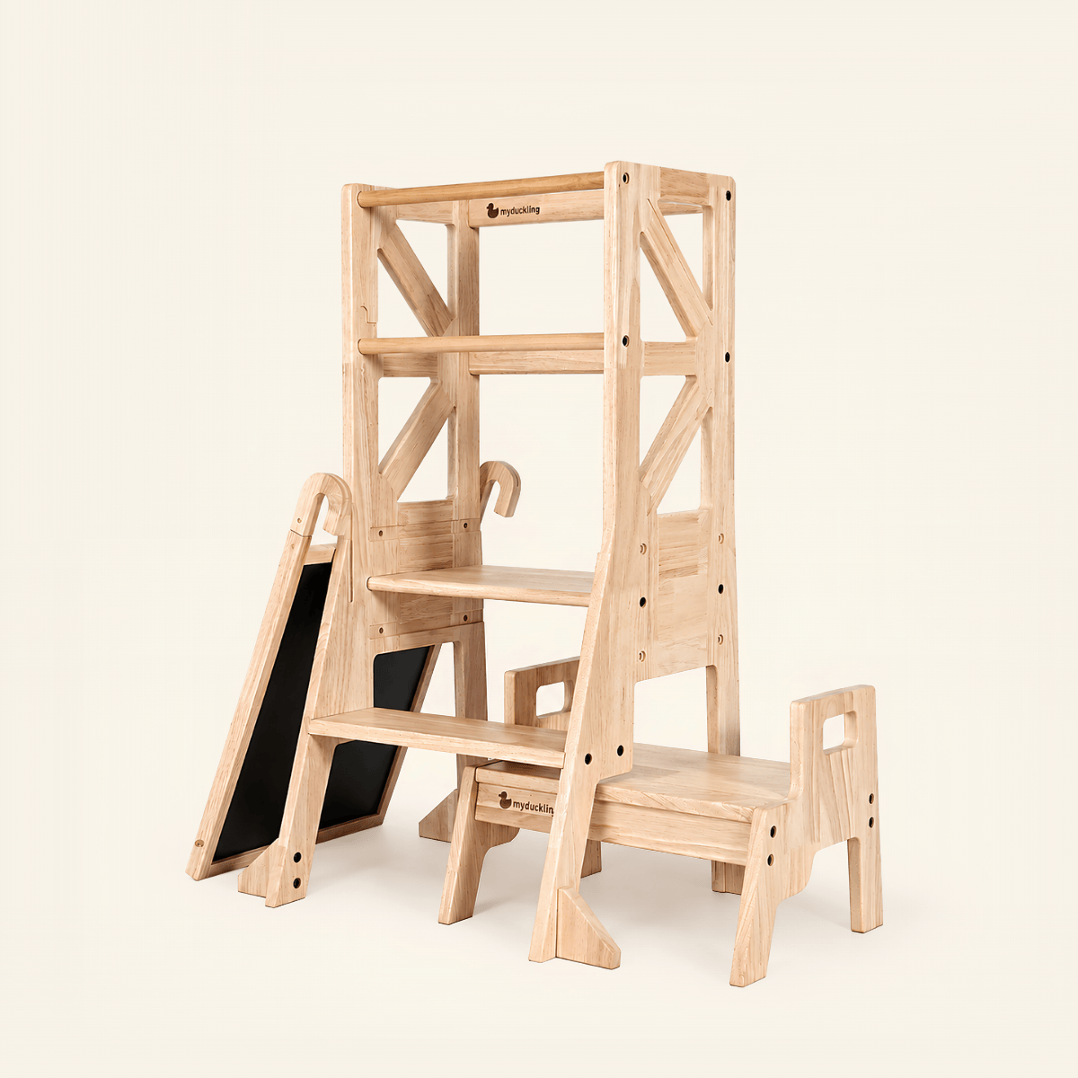 myduckling JALA Deluxe Solid Wood Learning Tower - Rectangle Stool (Mid August Pre-Order)