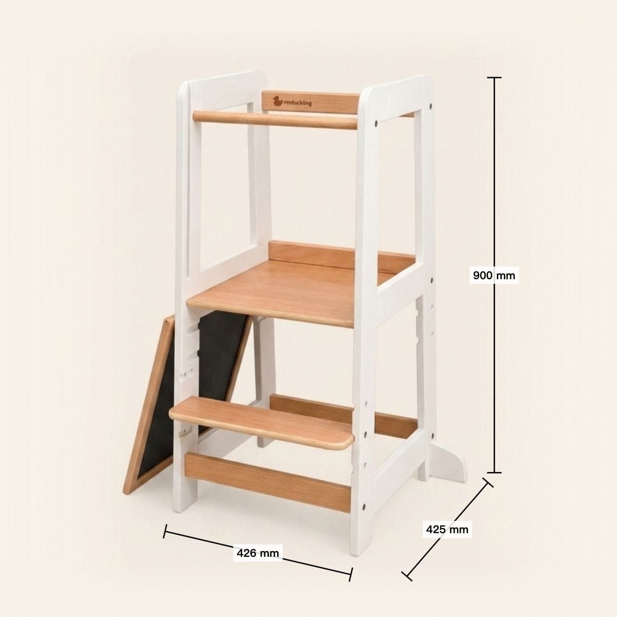 myduckling LYRA Pro Beechwood Adjustable Learning Tower - Natural