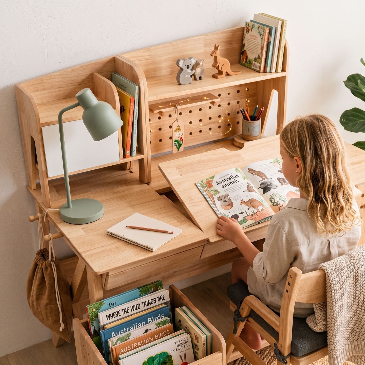 myduckling NALA Pro Study Desk With Easel