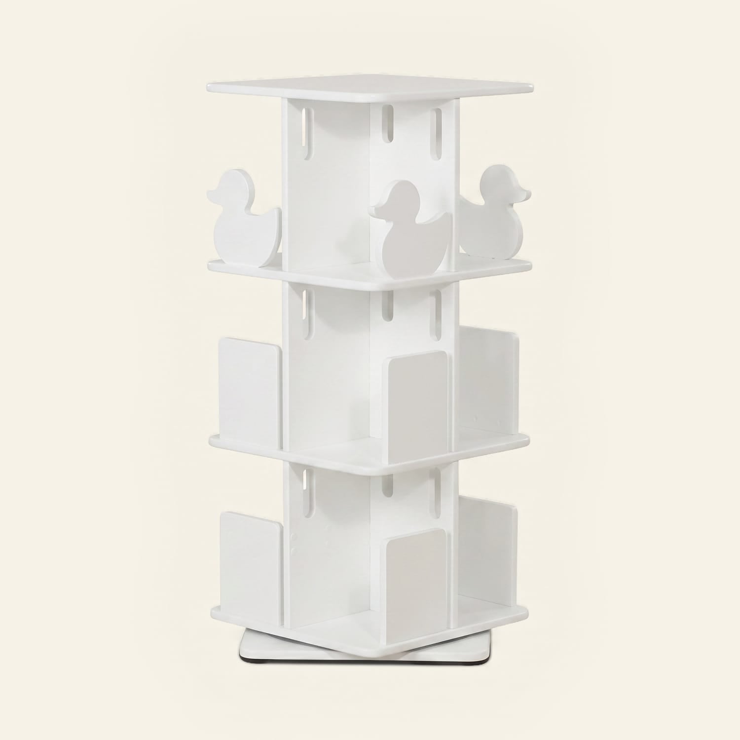 myduckling KOBI Rotating Bookcase White