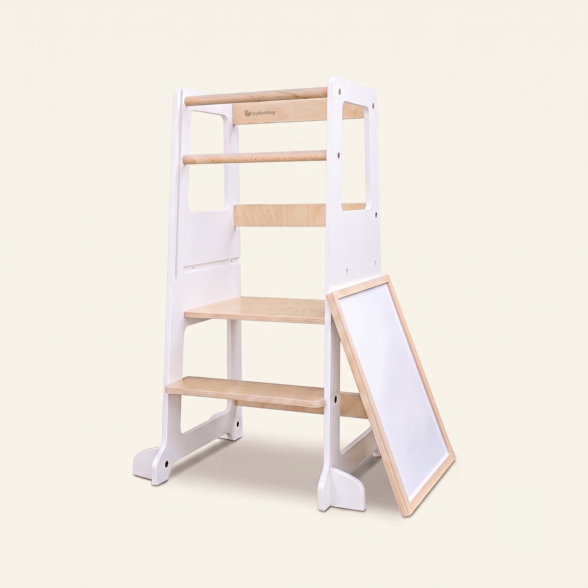 myduckling LOLA Adjustable Learning Tower White/Natural