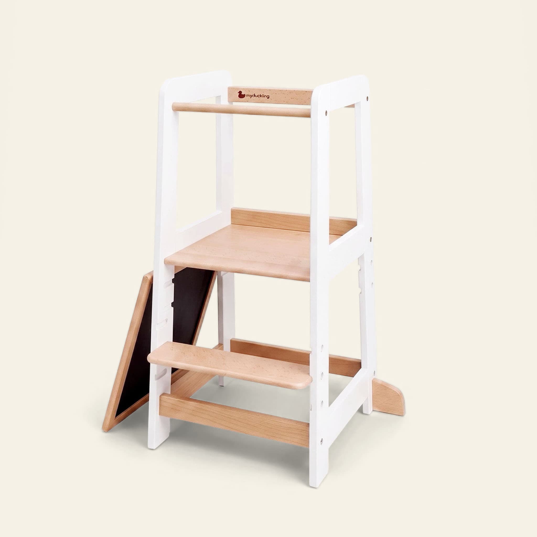 myduckling LOLA Pro Beechwood Learning Tower White/Natural