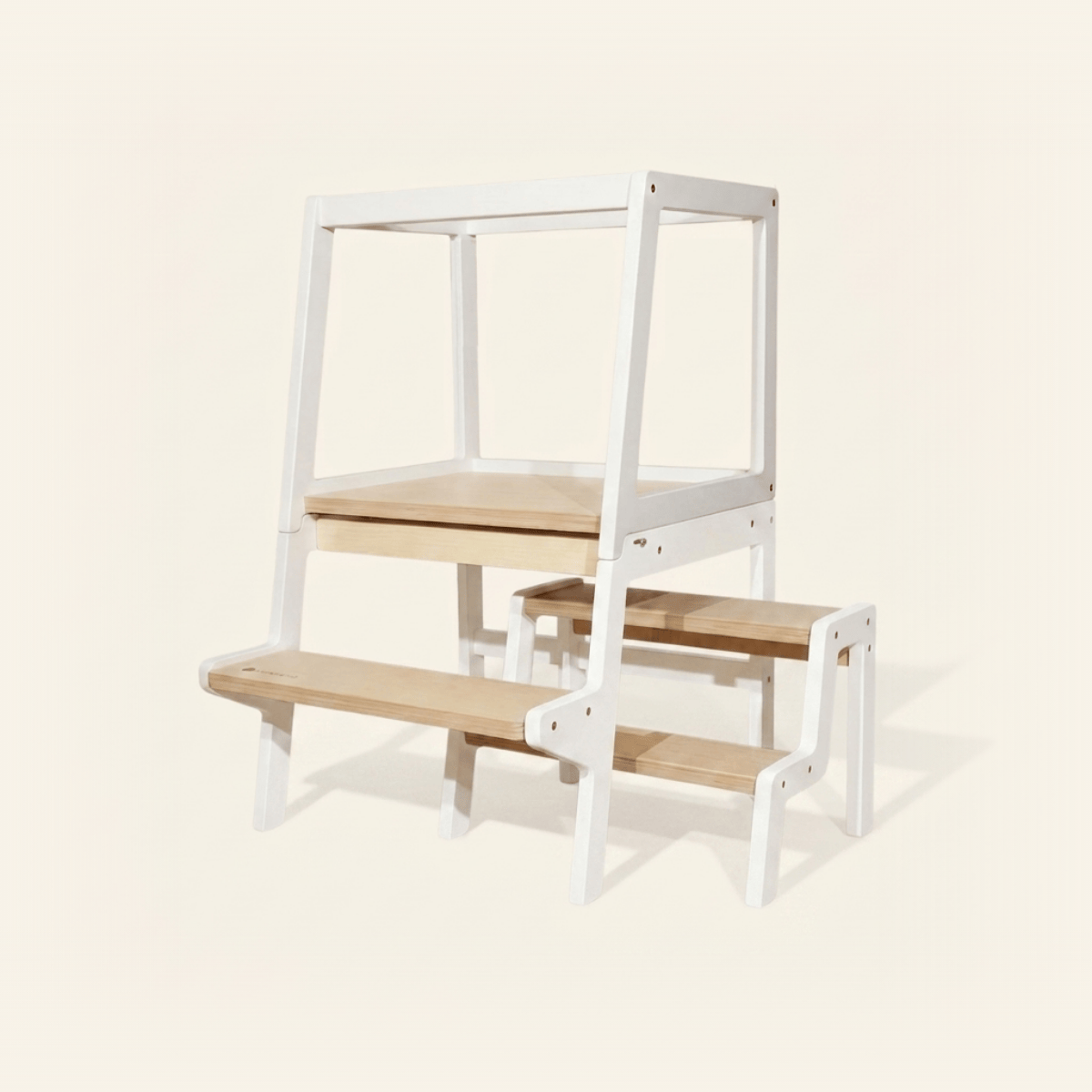 myduckling TOVA Convertible Learning Tower White/Natural