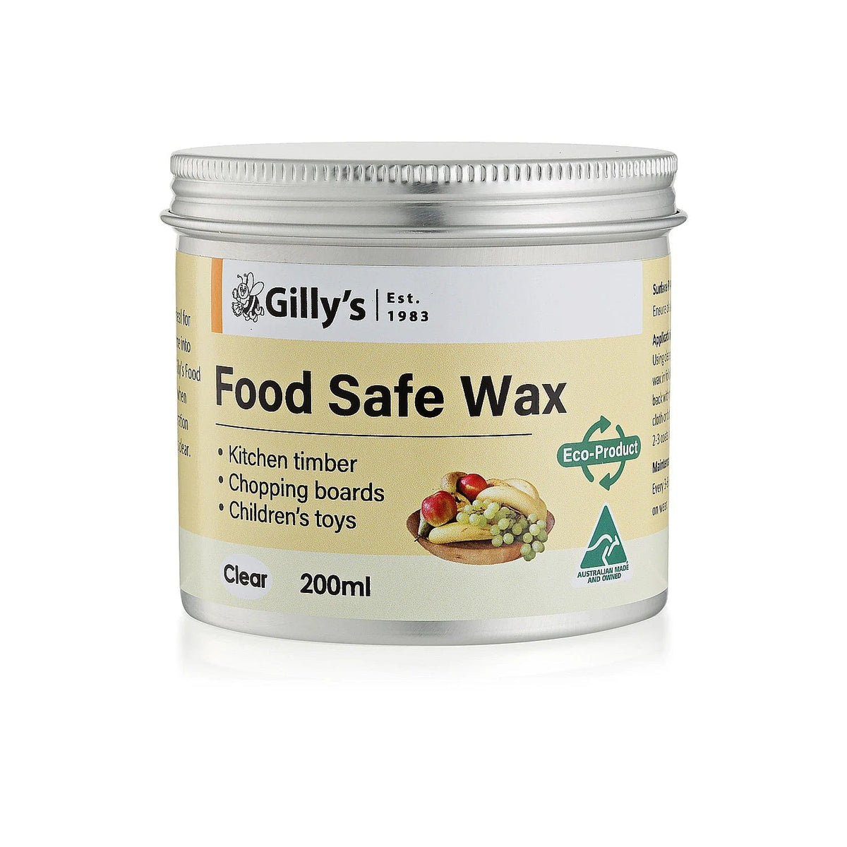 Gilly's Gilly's Food Safe Wax - 200ML