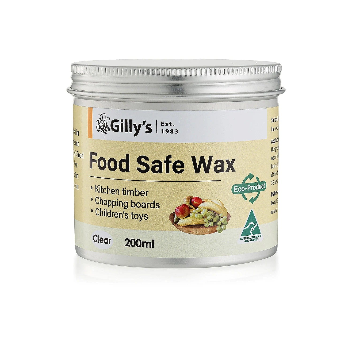 Gilly's Gilly's Food Safe Wax - 200ML