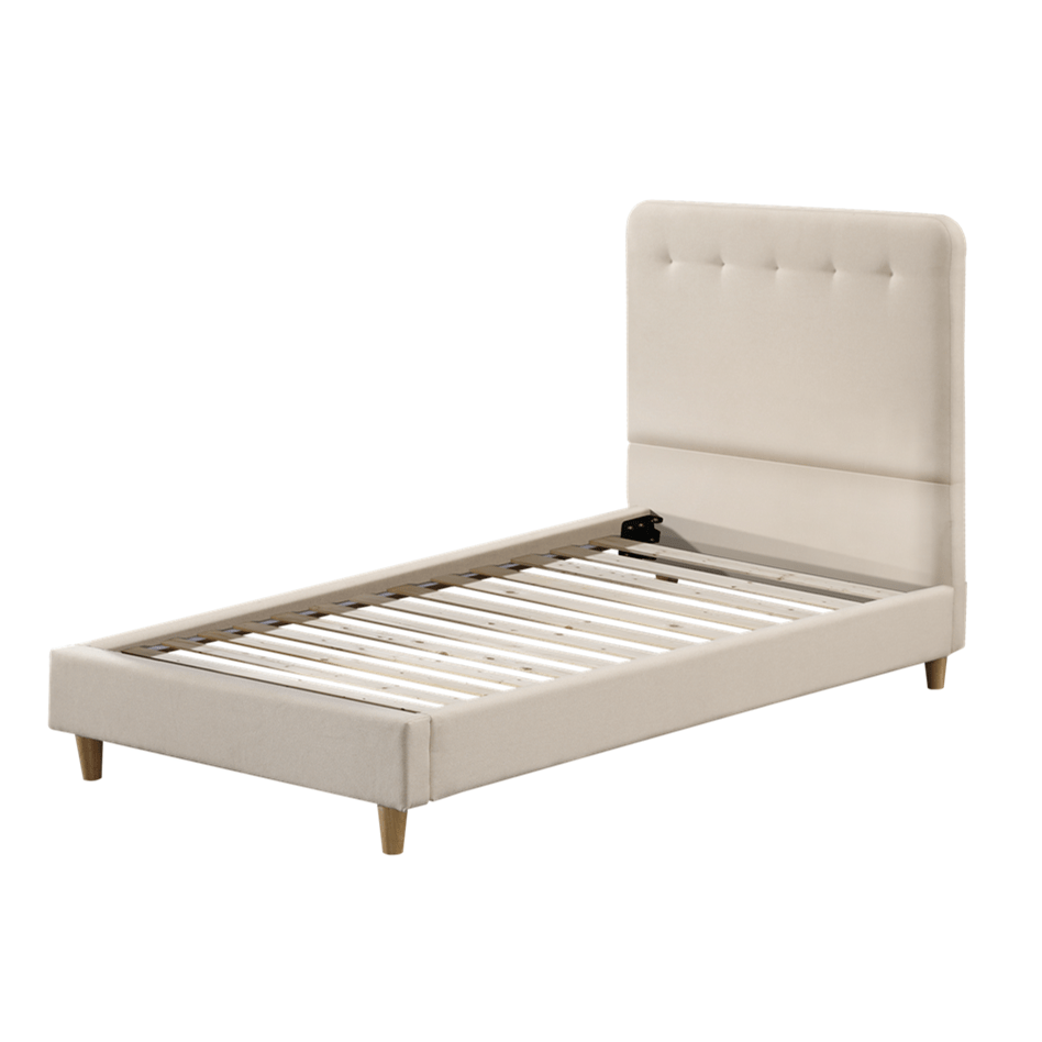 My Duckling EDEN Kids  Single Upholstered Bed - Beige