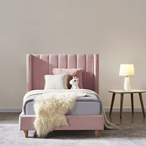 My Duckling KARA Kids Single Upholstered Bed - Pink